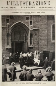 I Funerali di Eleonora Duse a New York l'illustrazione Italiana 18 maggio 1924 Venezia Fondazione Giorgio Cini